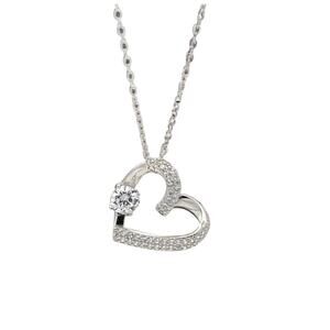 Sofia Heart Necklace color silver